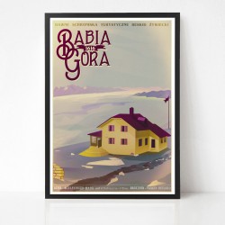 Babia Mt. retro poster